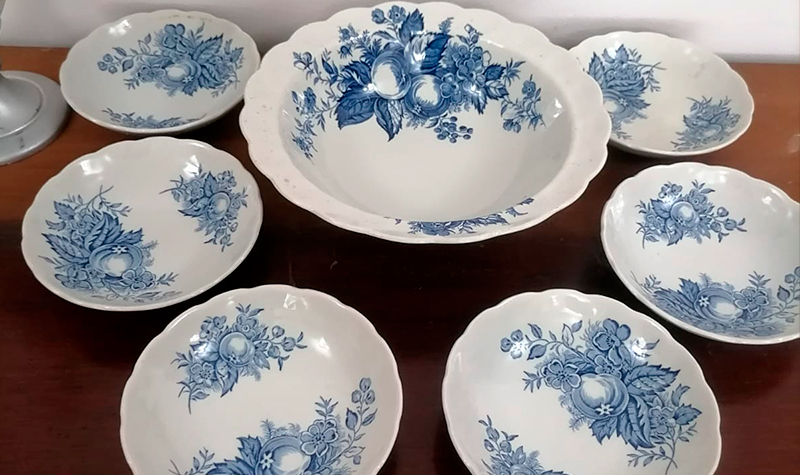 postre porcelana aleman